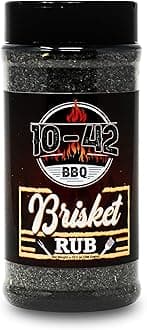 10-42 Bbq Brisket Rub (No Msg) 10.5 Oz - All-Natural Spice Seasoning For Steak, Rib, Meat Beef Dry Rubs And Spices Smoking Grilling Smoker 0