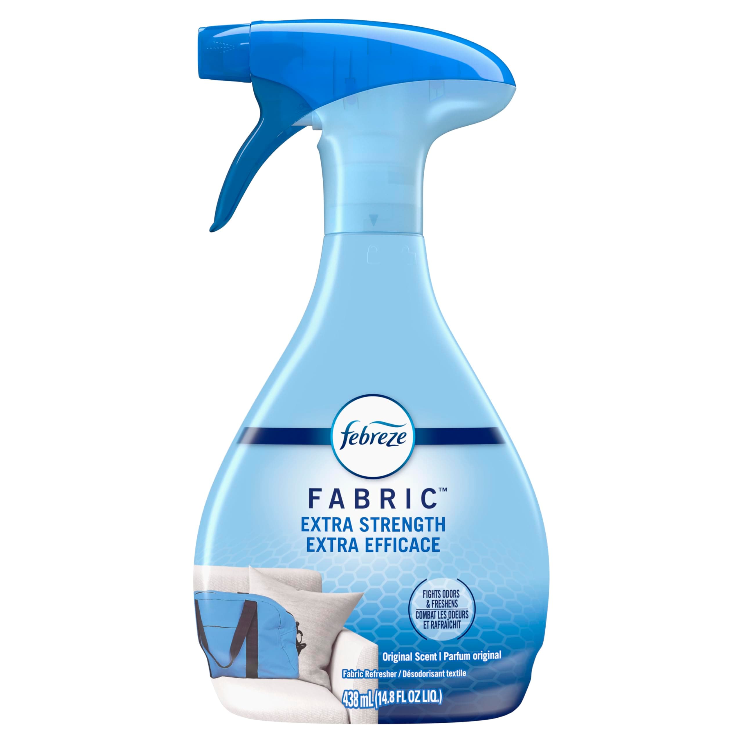 Febreze Fabric Extra Strength 14.8oz (438ml) Odor Eliminator, Long-Lasting Freshness, Fabric Refresher, Heavy Duty, Fresh Scent