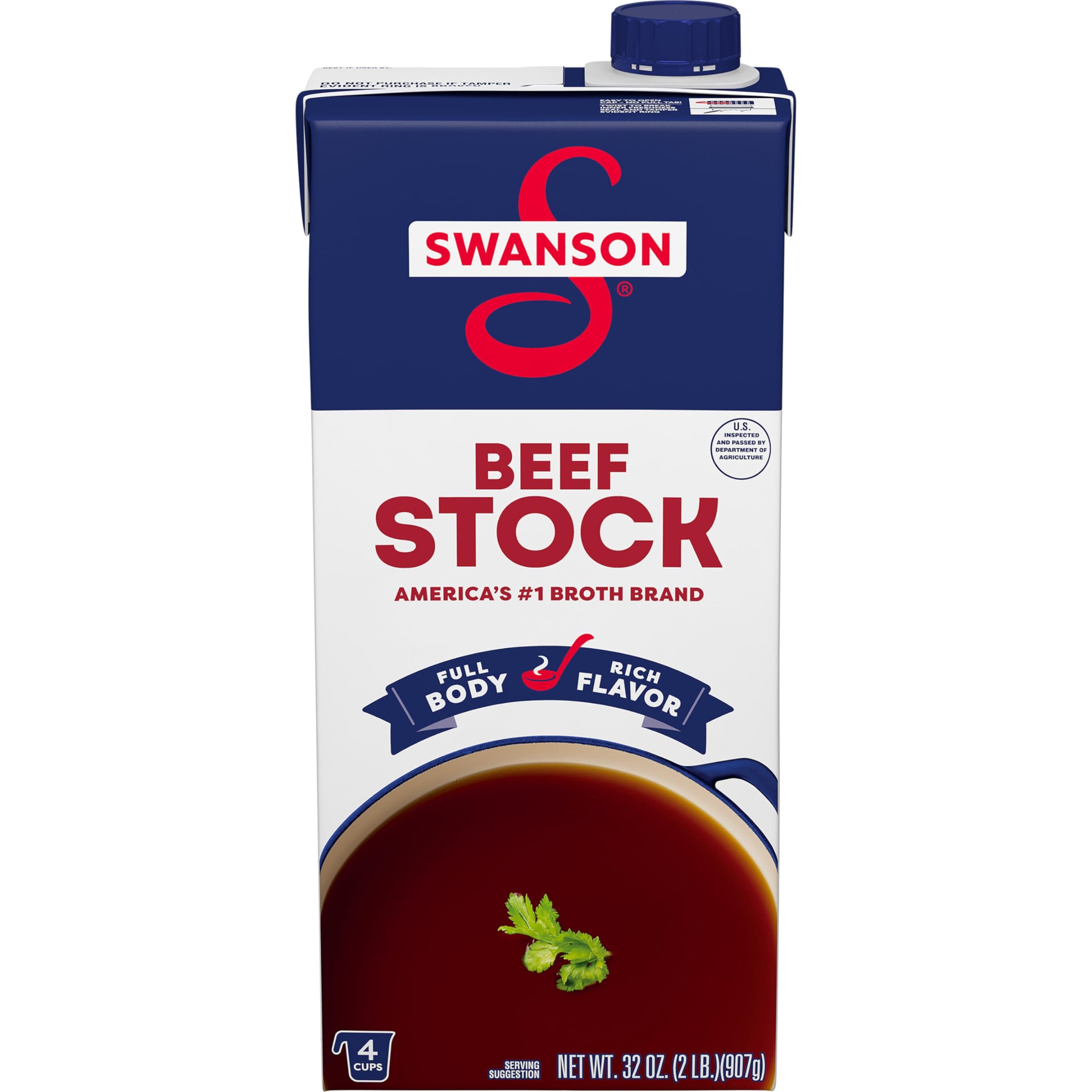 SWANSON S Beef Stock, 32 oz Carton