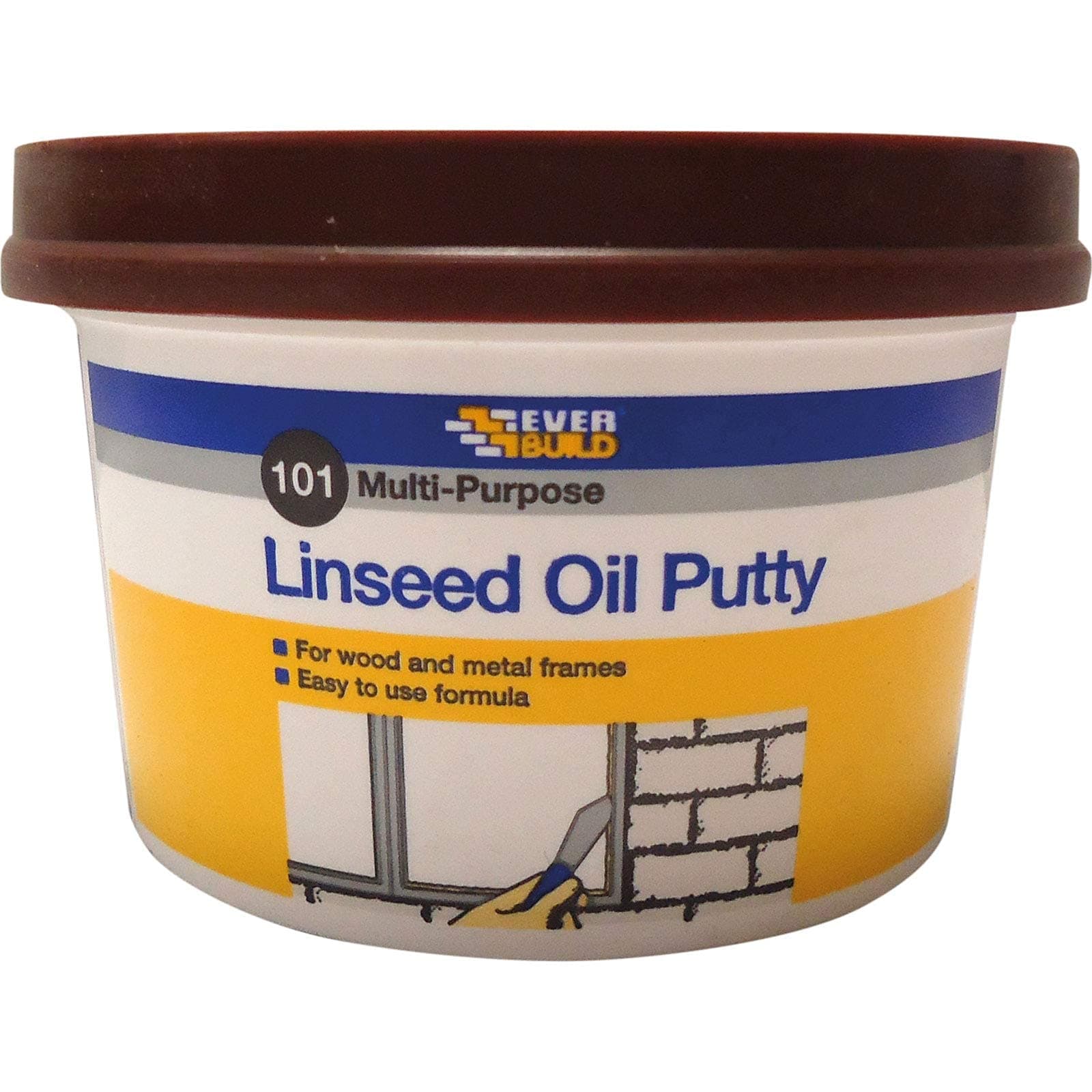 MPPB05 500gm Multi-Purpose Linseed Oil Putty - Brown