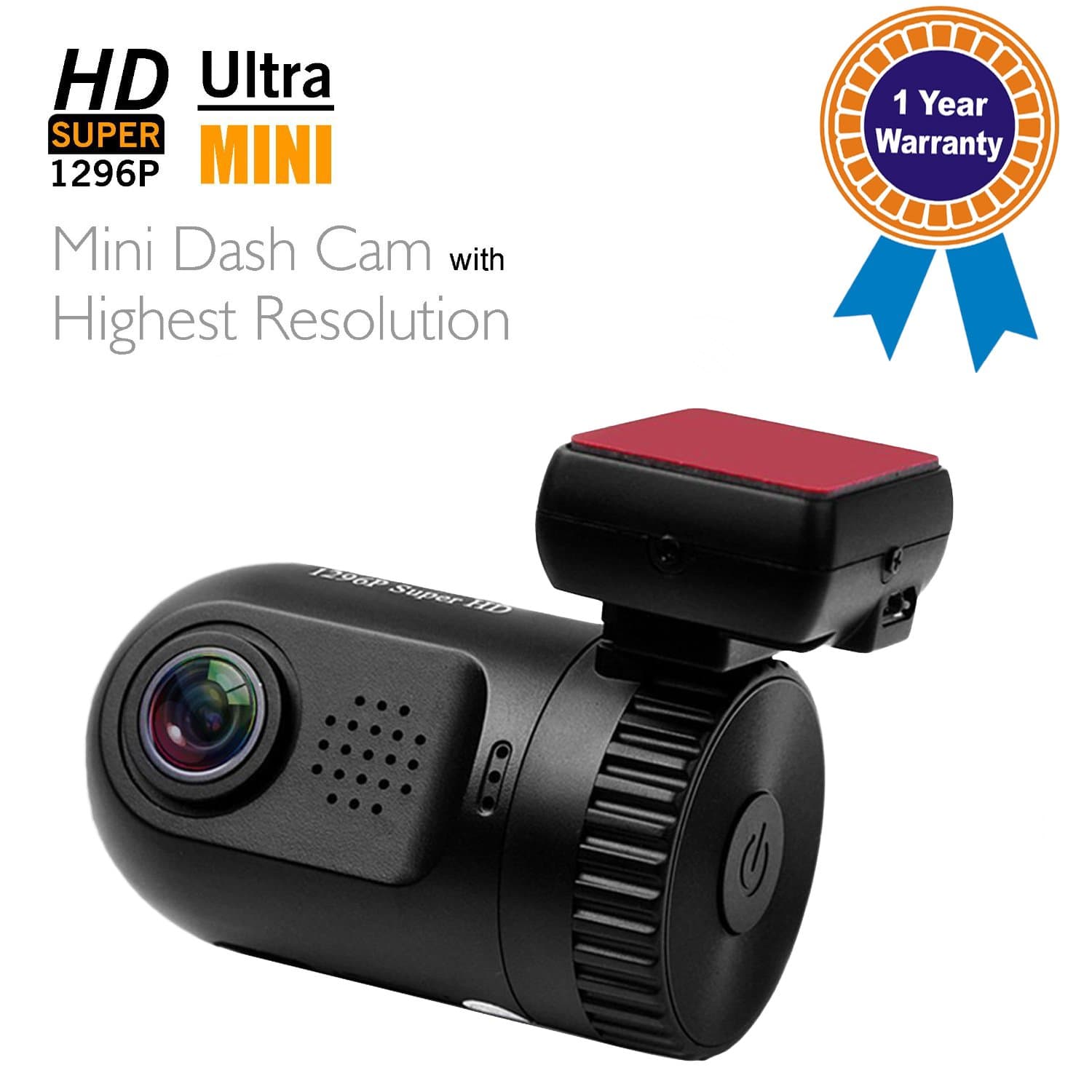 Adashine Ambarella A7LA50 Chip Dashboard DVR Mini 0805 Camera with 8 GB Card