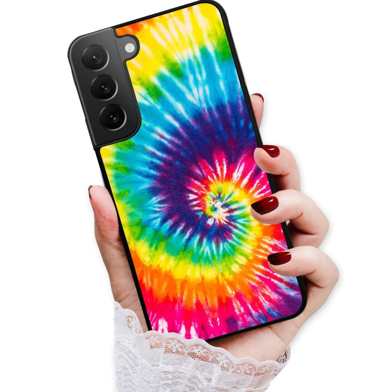 for Samsung S22+, for Samsung Galaxy S22 Plus, Durable Protective Soft Back Case Phone Cover, HOT12658 Tie Dye