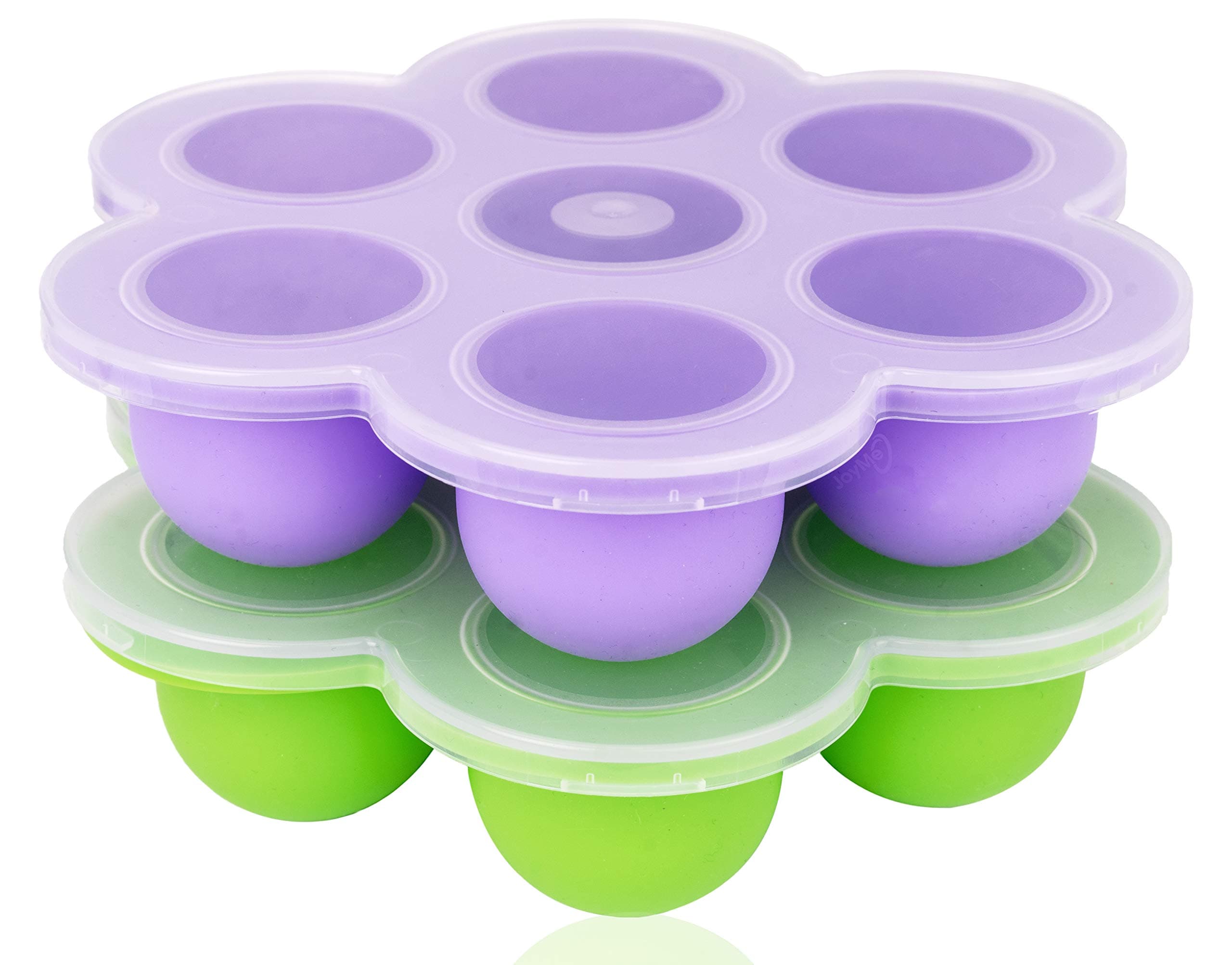 2 Pack Food-Grade Silicone Egg Bites Molds for Instant Pot Accessories. Fits 5, 6, 8 Quart Pressure Cooker. FDA Approved. Sous Vide. Reusable Storage Container. Baby Food. Freezer Tray with Lid.