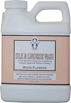 White Flowers Silk & Lingerie Wash – Luxury Laundry Cleanser for Delicates- 16oz. (1 pack)