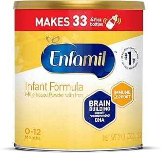 Infant Formula, Milk-based Baby Formula with Iron, Omega-3 DHA & Choline, Powder Can, 21.1 Oz
