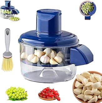 Grape/Garlic Peeler Machine, Garlic Peeler Skin Remover, 25-Second Automatic Peeling Machine, Grape/Garlics Peeler Machine, Practical Kitchen Tools (BLUE)
