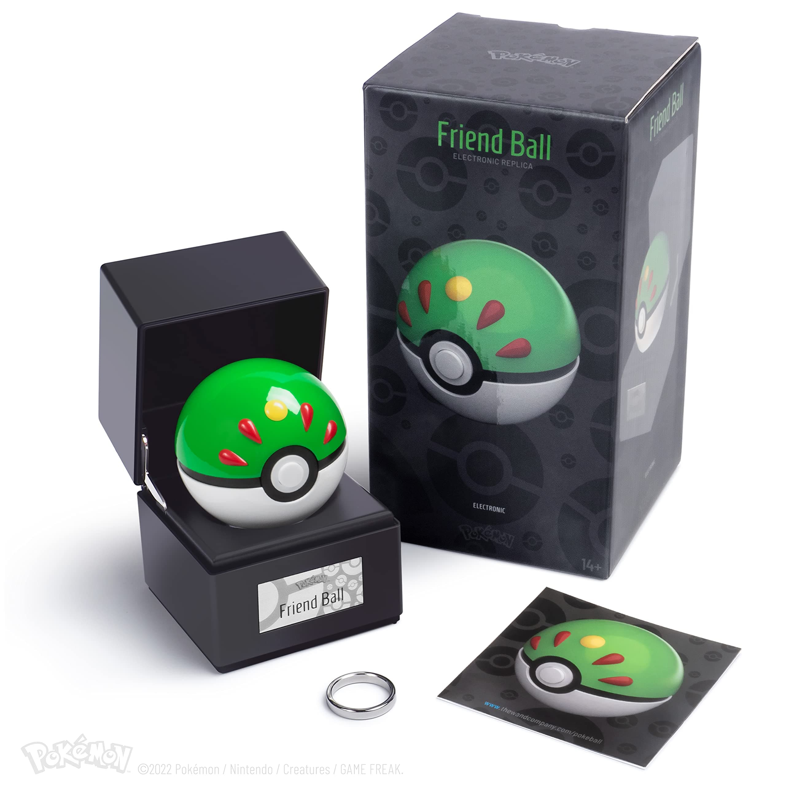 Original Poké Ball Authentic Replica - Realistic, Electronic, Die-Cast Poké Ball with Display Case Light Features – Officially Licensed by Pokémon