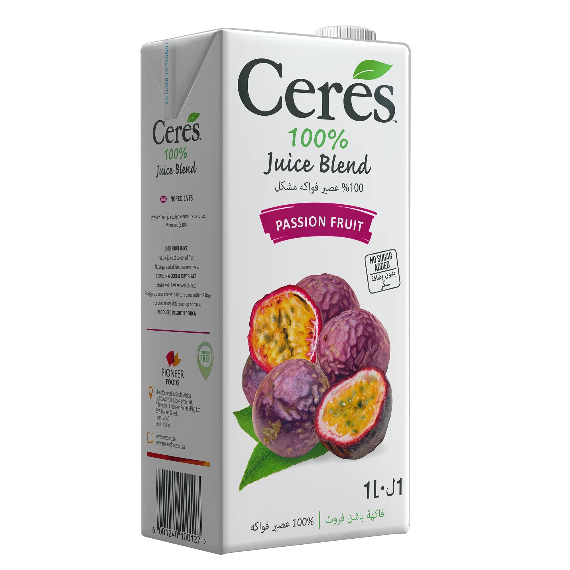 Ceres 100% Natural Passion Fruit Juice Blend 1L