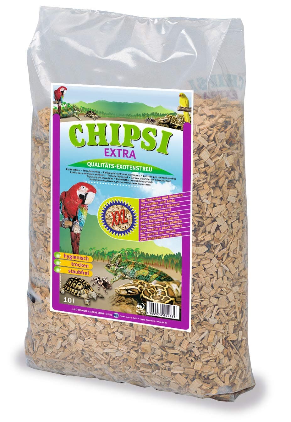 Chipsi Beechwood Bedding Chips 10L, Xxlarge