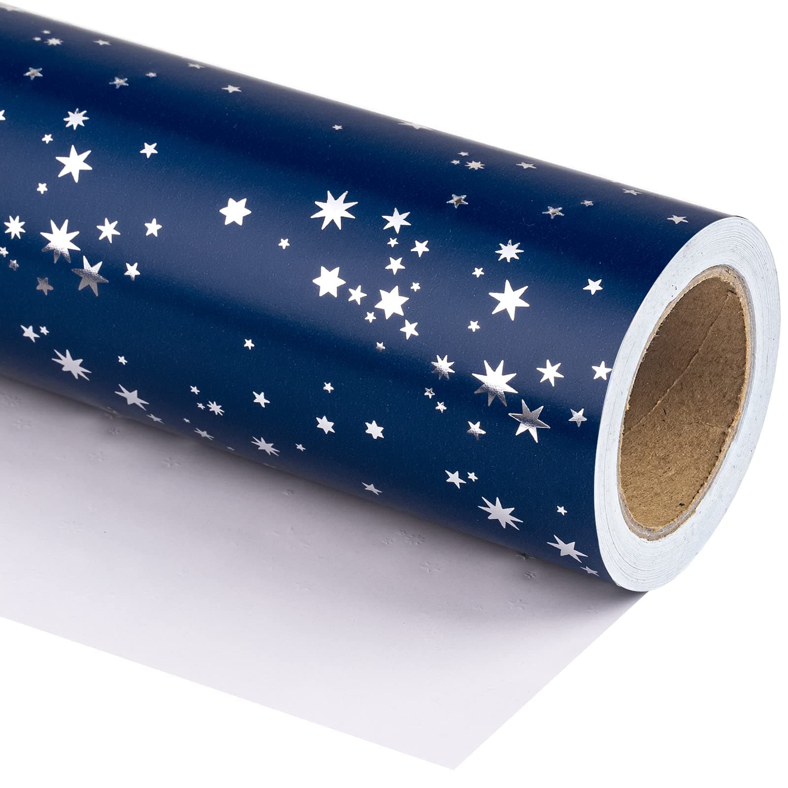 WRAPAHOLIC Navy Stars Wrapping Paper