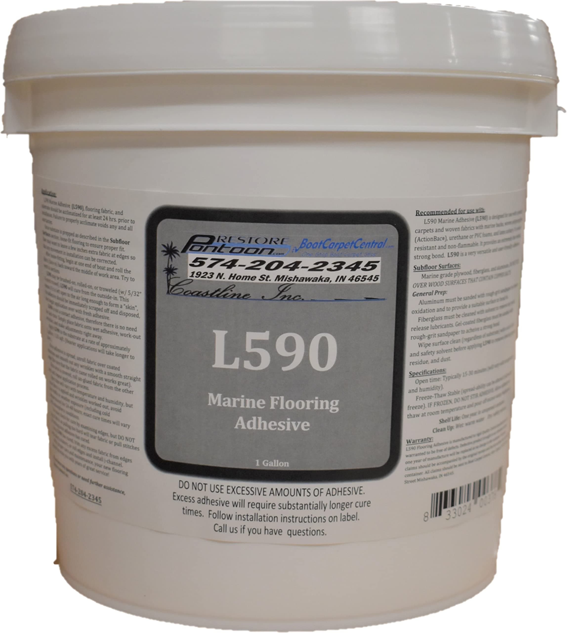 Boat Flooring Glue Gallon (Three Gallons)