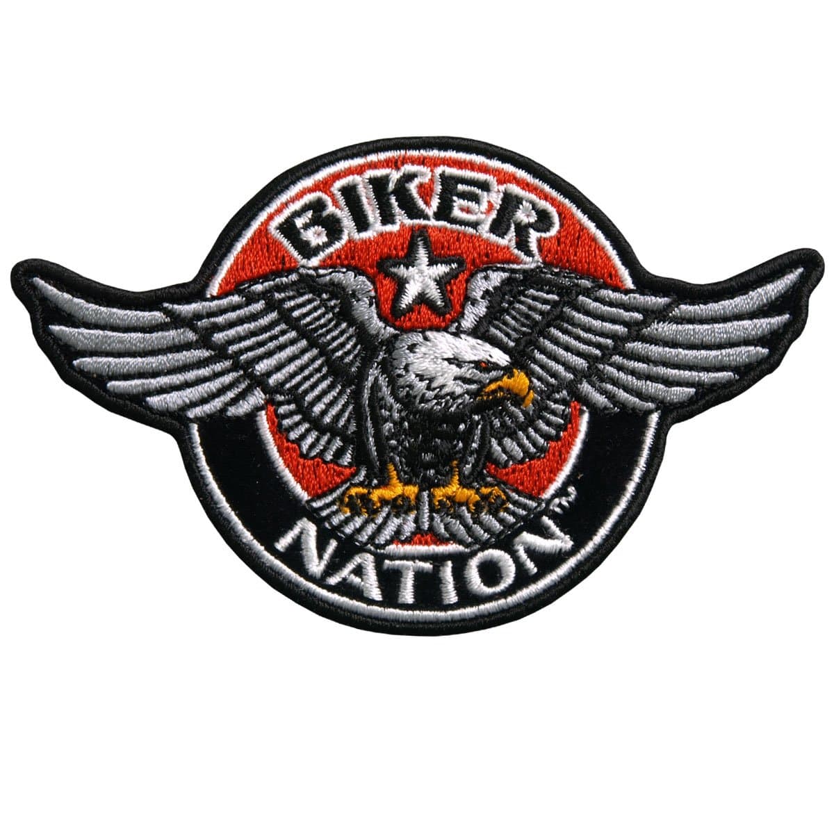 Hot Leathers Hot Leathers Biker Nation Orange Patch