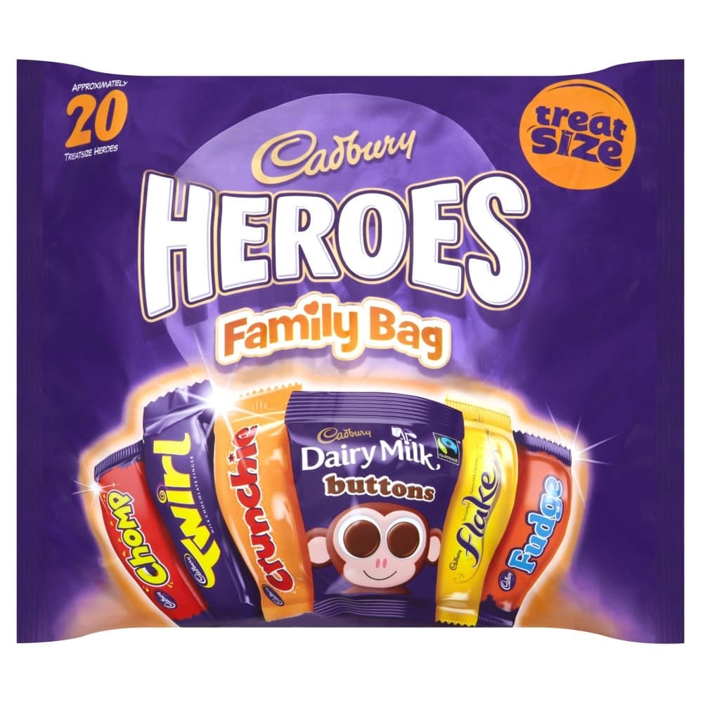 Cadburys Heroes Variety Bag Each