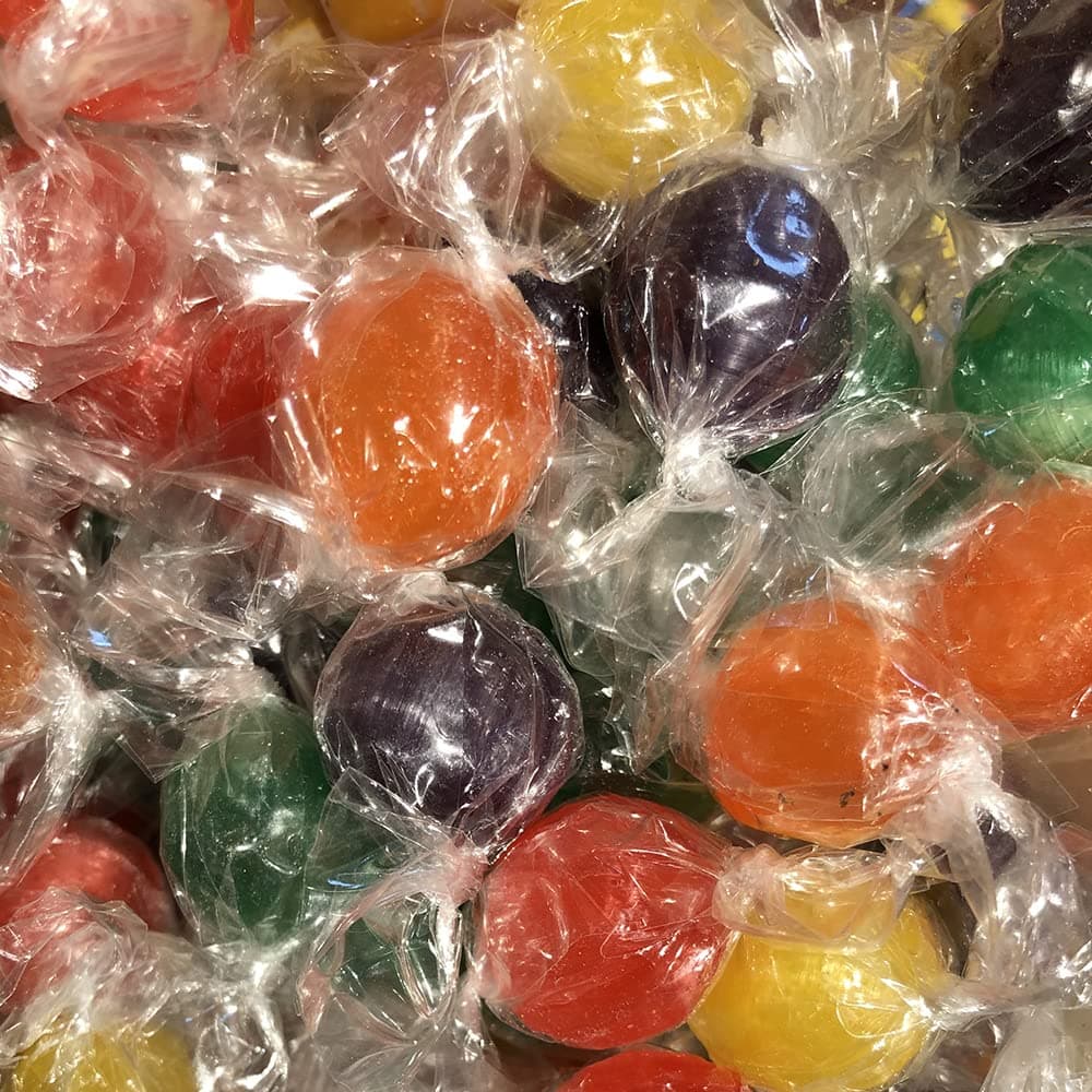 Assorted Traditional Sour Fruit Balls Individually Wrapped Old Fashioned Hard Candy (5 Pound)