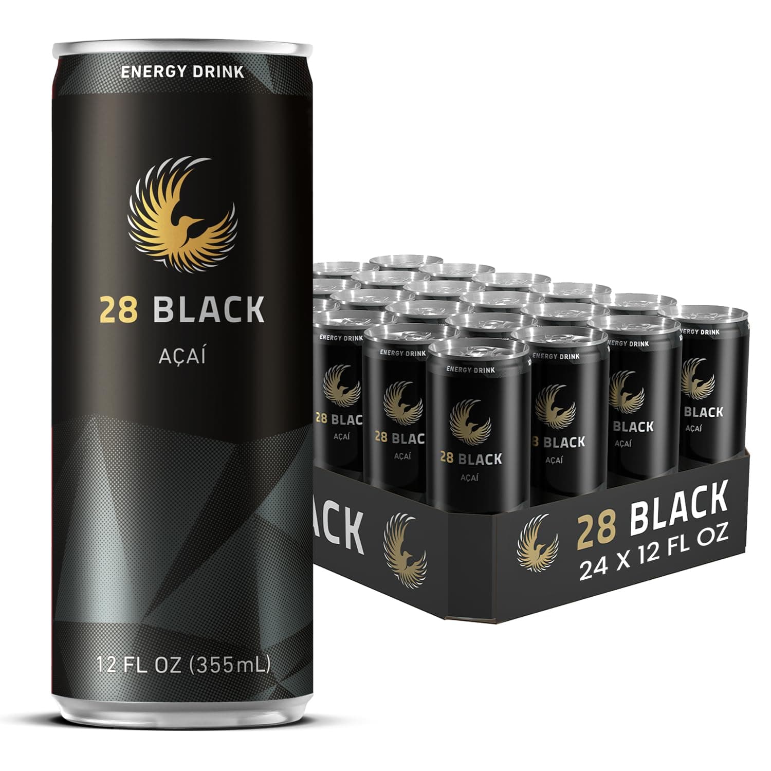 28 BLACK Acai, 12 Fl Oz, 24 Cans