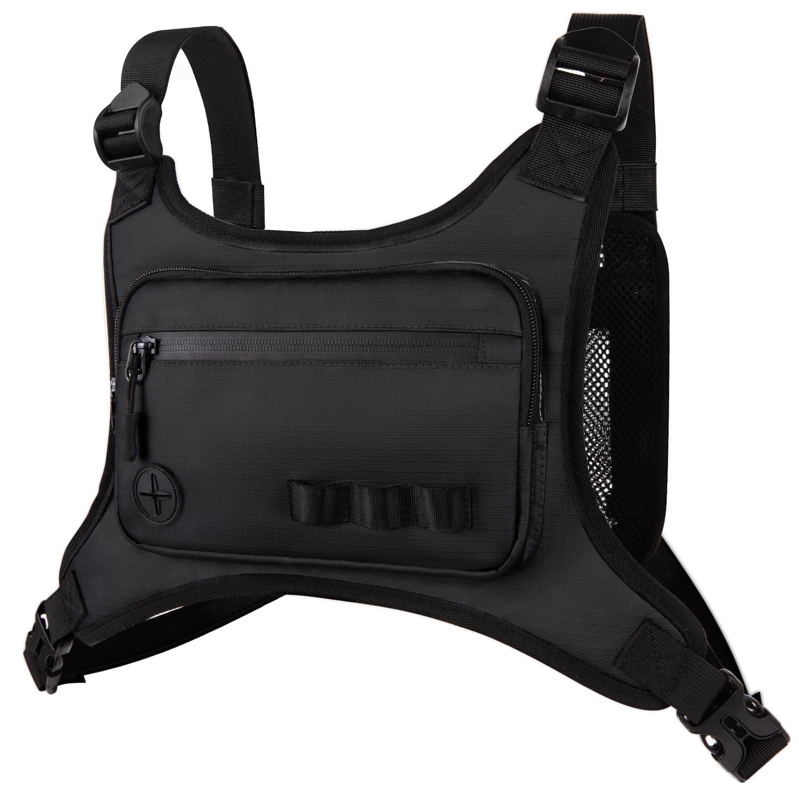 KINGSLONG Running Chest Bag: Lightweight Waterproof Chest Pack for Men & Women, Adjustable Phone Holder Vest for Running, Cycling, Hiking, Travel – Fits Smartphones, Keys & Essentials