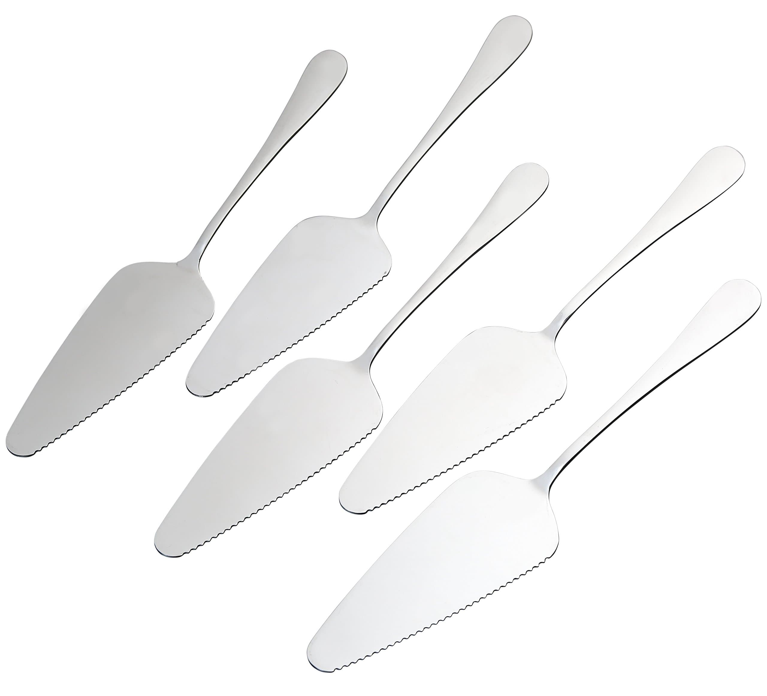 Pack of 5 Stainless Steel Pie Cake Server