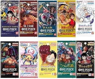 One Piece Cards Pack Bundle: Ideal for One Piece TCG Enthusiasts, Anime Fans, Card Collectors, Comprehensive One Piece Card Collection by TraderzTCG (10 Pack Bundle)