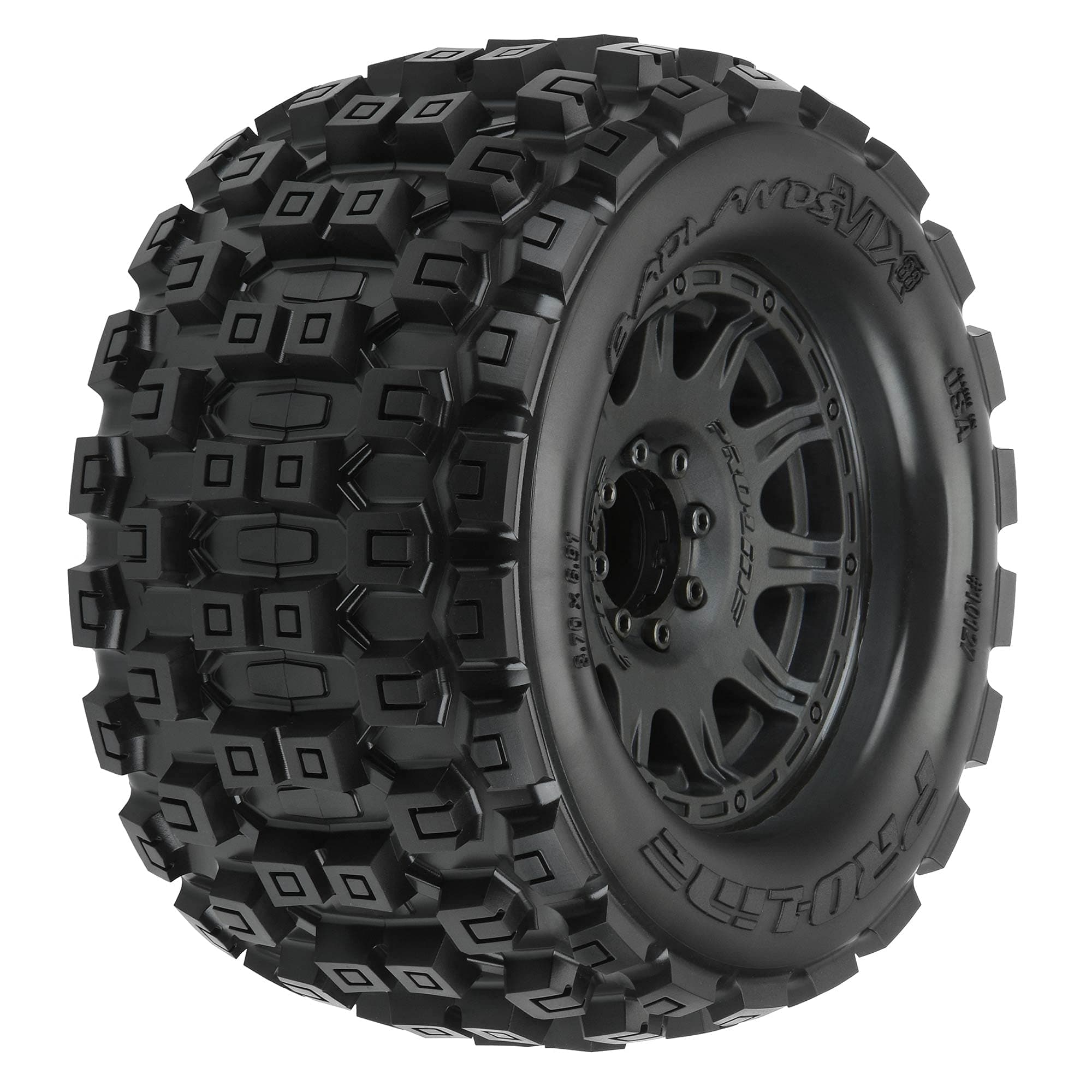 Pro-line Racing Badlands MX38 3.8 MTD Raid 8x32 17mm MT F/R PRO1012710 RC Tire