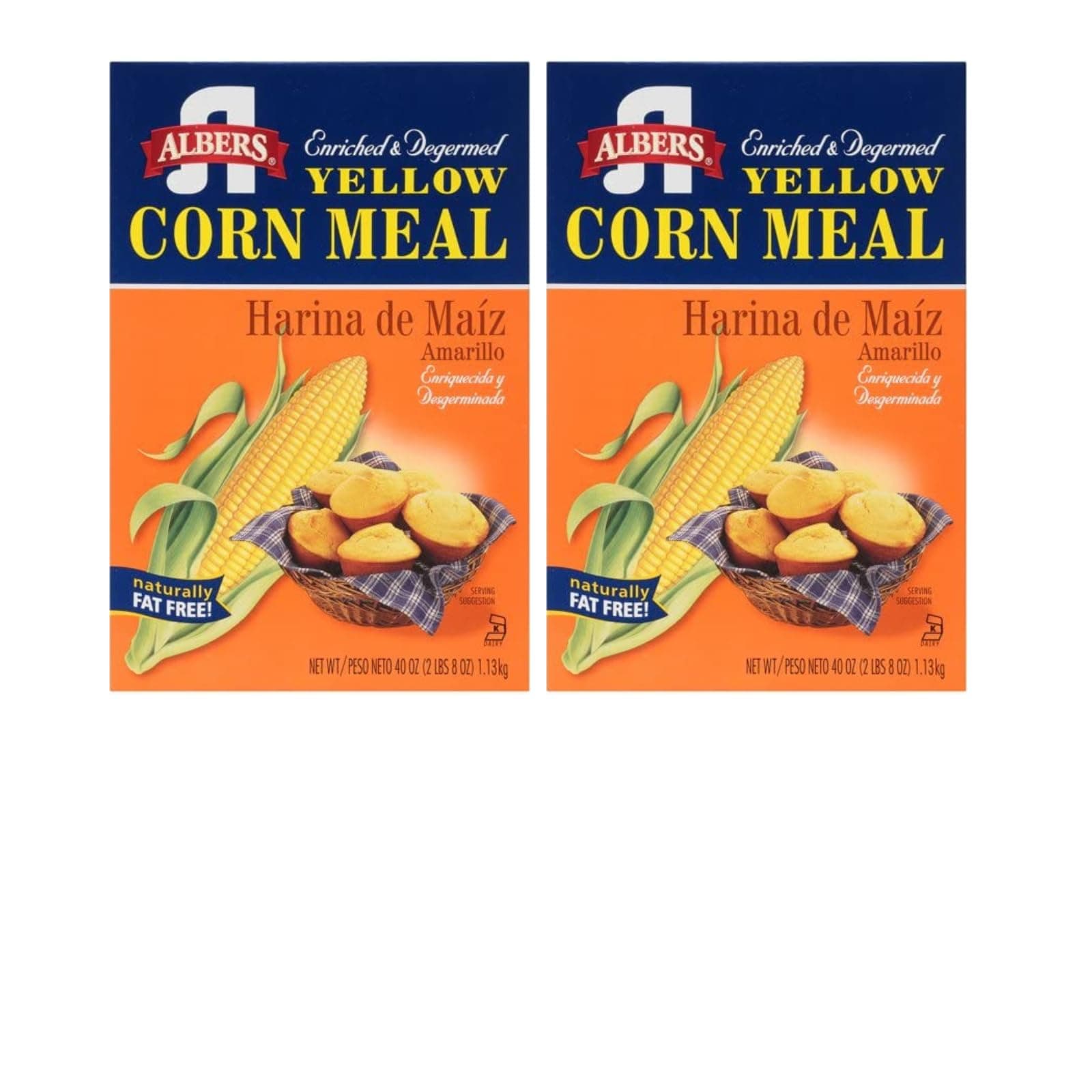 Yellow Corn Meal, 40 OZ (Pack of 2)