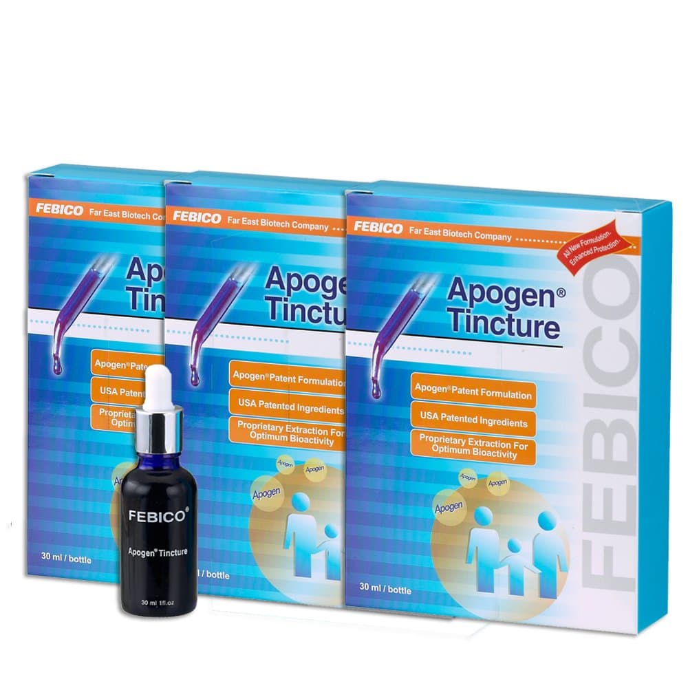 Apogen Spirulina Extract Liquid Tincture Drops 30 ml x 3 Bottles Set (90 Days): Natural Supplement Strengthens The Immune System