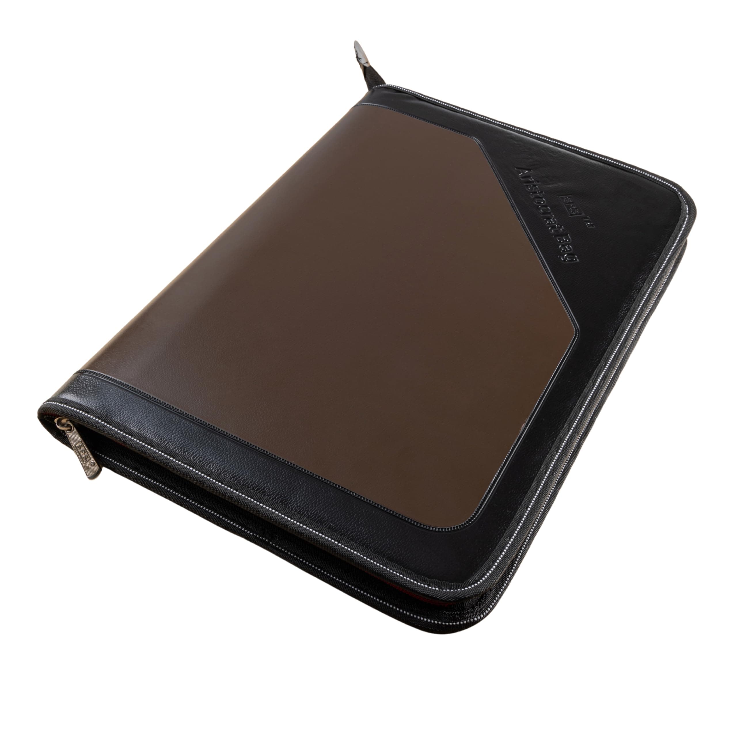 SPS PU Leather 24-Pocket A4 File Organizer – Professional Document Holder for Certificates, Legal Documents, Home, Office, School Use (Brown)