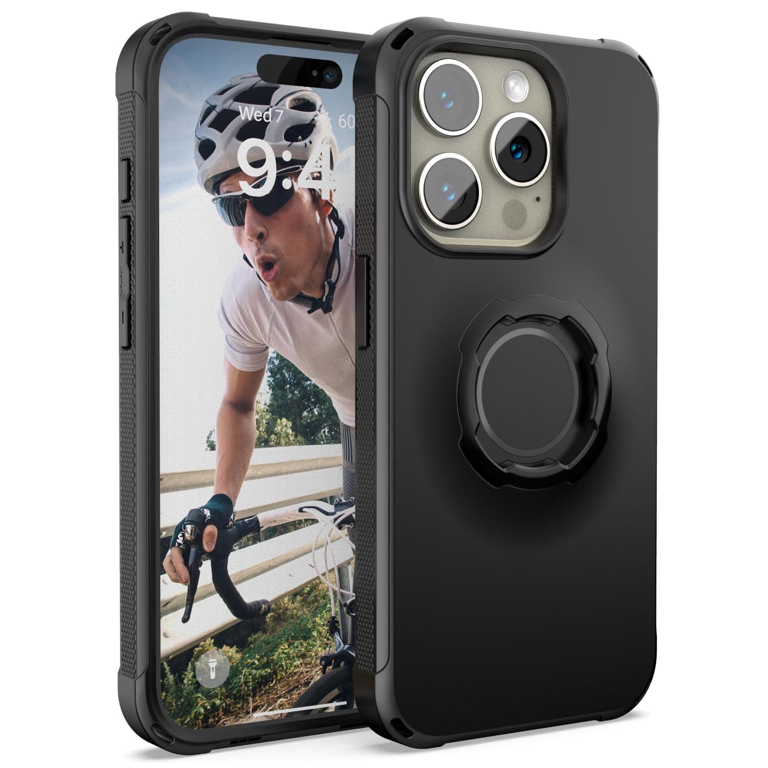 TUSITA Lock Case for iPhone 15 Pro Black