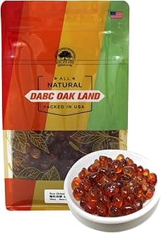DABC OAK LAND Wild Peach Gum, 100% Natural Edible Peach Blossom, Tears Tao Jiao Peachs Resin, Collagen Boosting for Skin Health, Food Additives Free for Dessert, Drink, Soup, Tea, 1LB/Bag