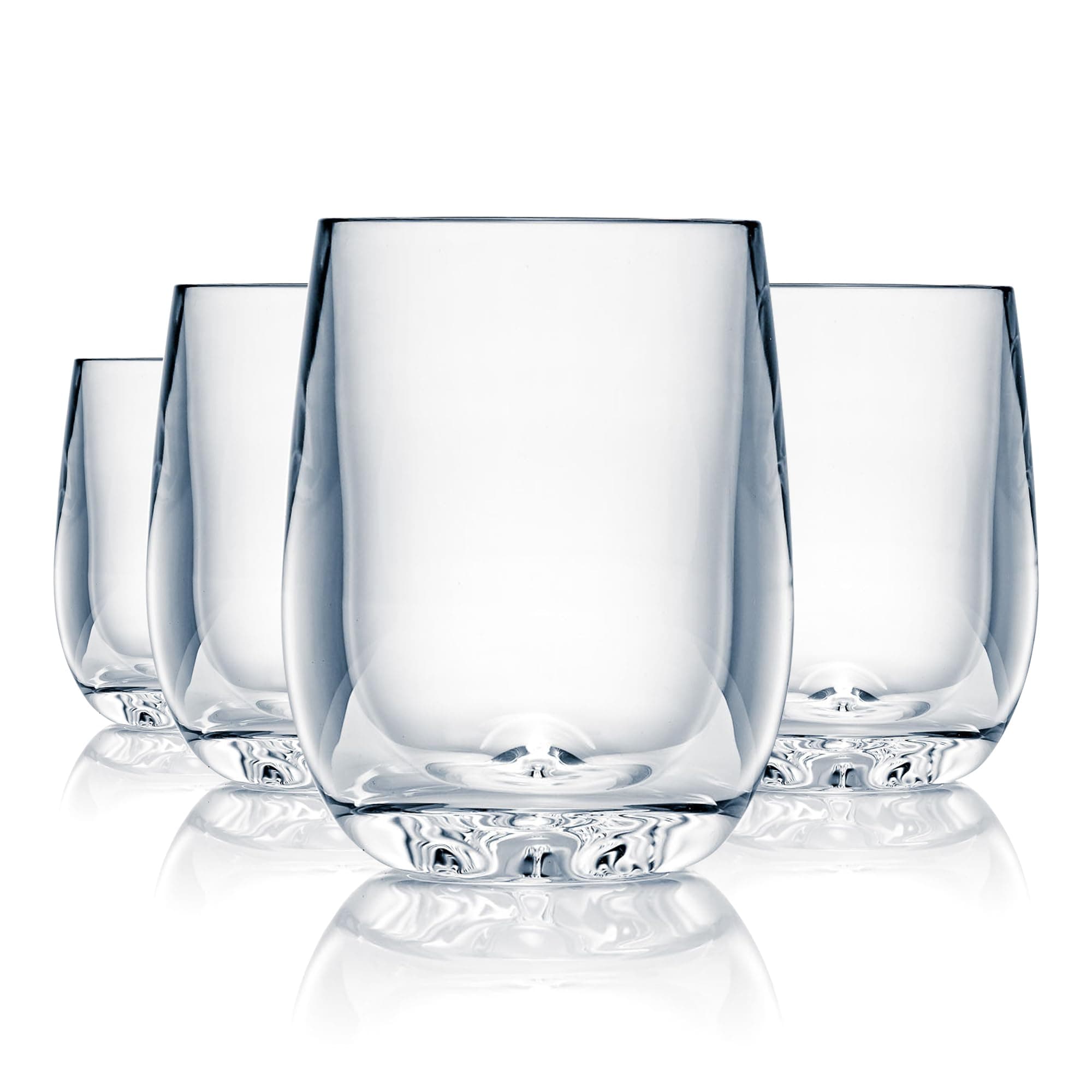 Strahl Unbreakable Stemless Wine Glass Polycarbonate Clear Glassware