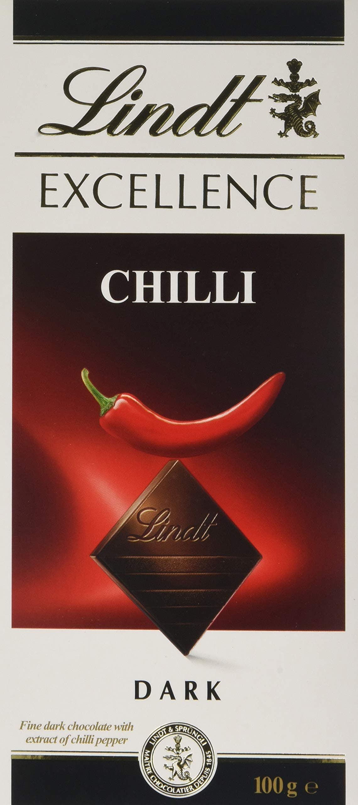 Excellence Dark Chilli Chocolate Bar Each 100 g (Pack of 5)