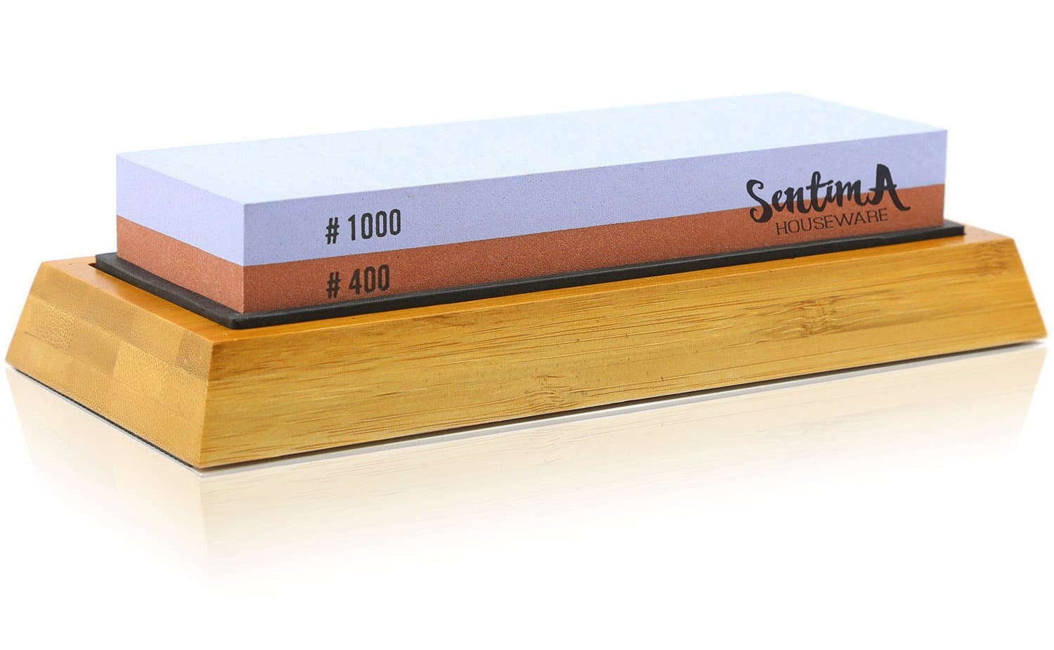 Whetstone - Knife Sharpening Stone - Knife Sharpener Stone - Best 400 1000 Grit Wet Stones Kit - Premium Waterstone Set - Non-Slip Bamboo Base