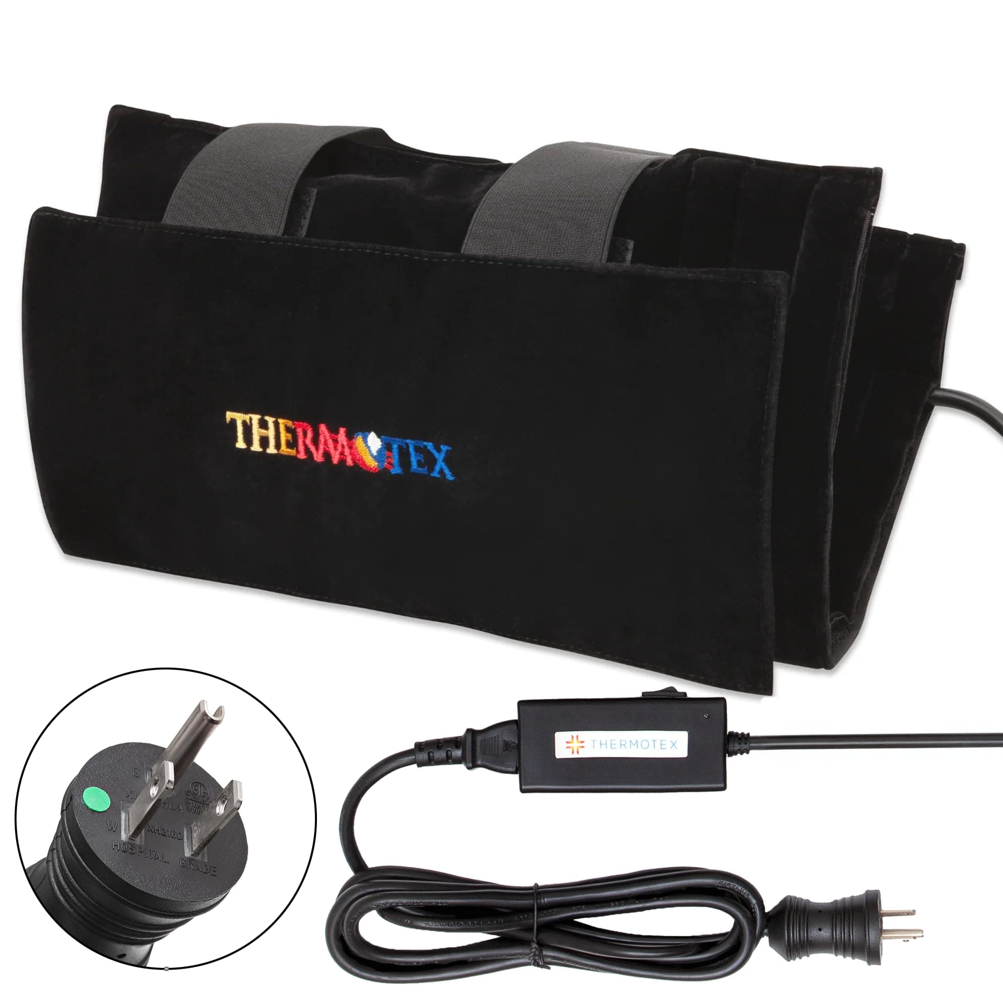 Far Infrared Knee Heating Pad - Deep Heat Therapy for Pain Relief, Joint Support, and Recovery, FSA-HSA Eligible - Heated Pad for Knee, Thigh, and Calf - Dual Heat Inserts