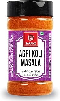 SARANZ Agri Koli Masala Perfect for Cooking, Premium Artisanal Spices with Rich & Strong Flavour,Ready to Use, No added colours, Spice Powders and Masalas -100 Grams Bottle
