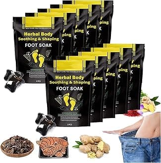 50Pcs Herbal Detox Cleansing Foot Soak Beads, Herbal Detox and Shaping Foot soak Beads Body Detox Foot Soak Natural Herbal Foot Massage Beads, Relaxing and Soothing Experience for Men and Women