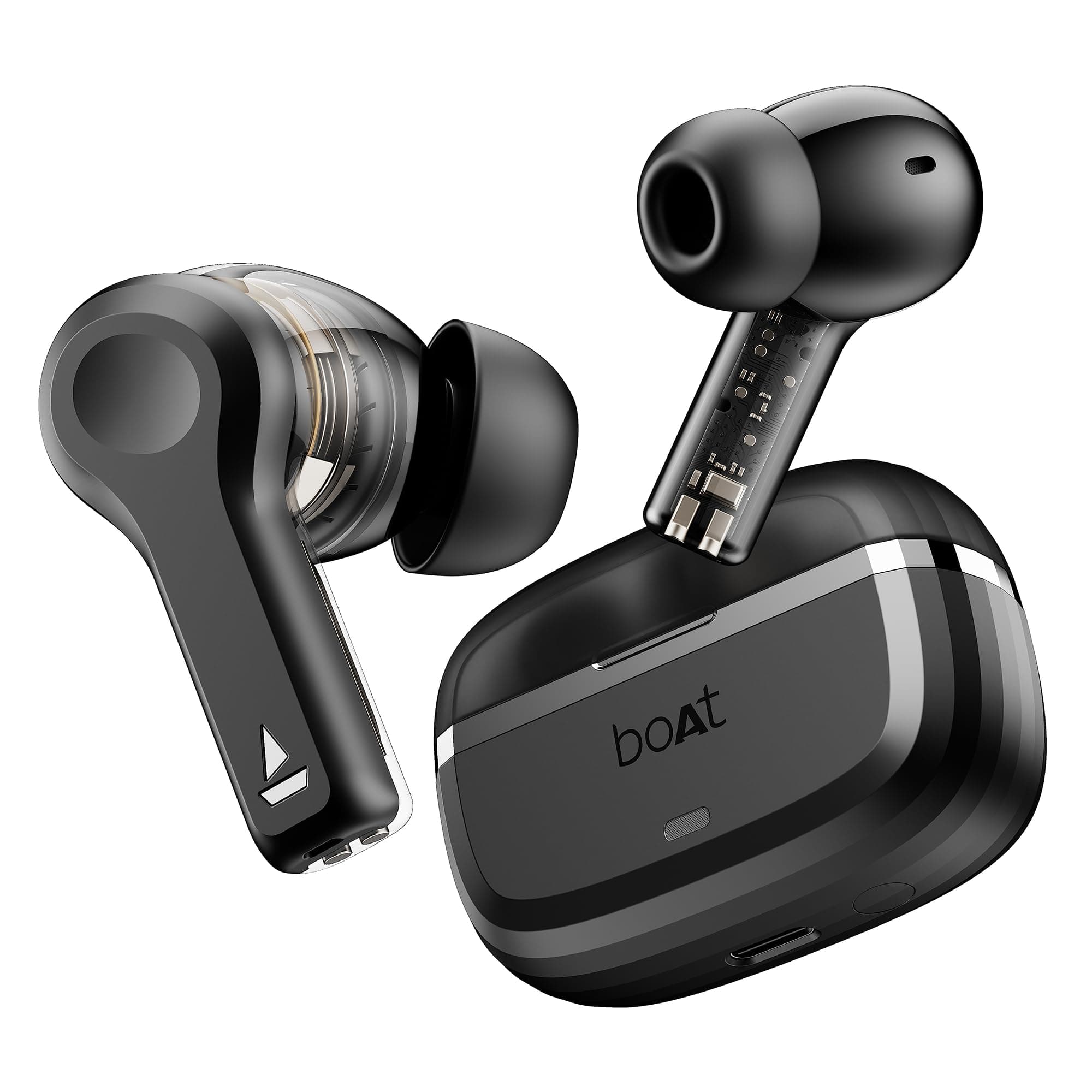 Nirvana Space Truly Wireless in-Ear w/ 360º Spatial Audio, ANC Up to 32dB, 100hrs Playback, 4 Mics with AI-ENx™, Adaptive EQ, in-Ear Detection, DLC Drivers & Fast Pair(Cosmic Black)
