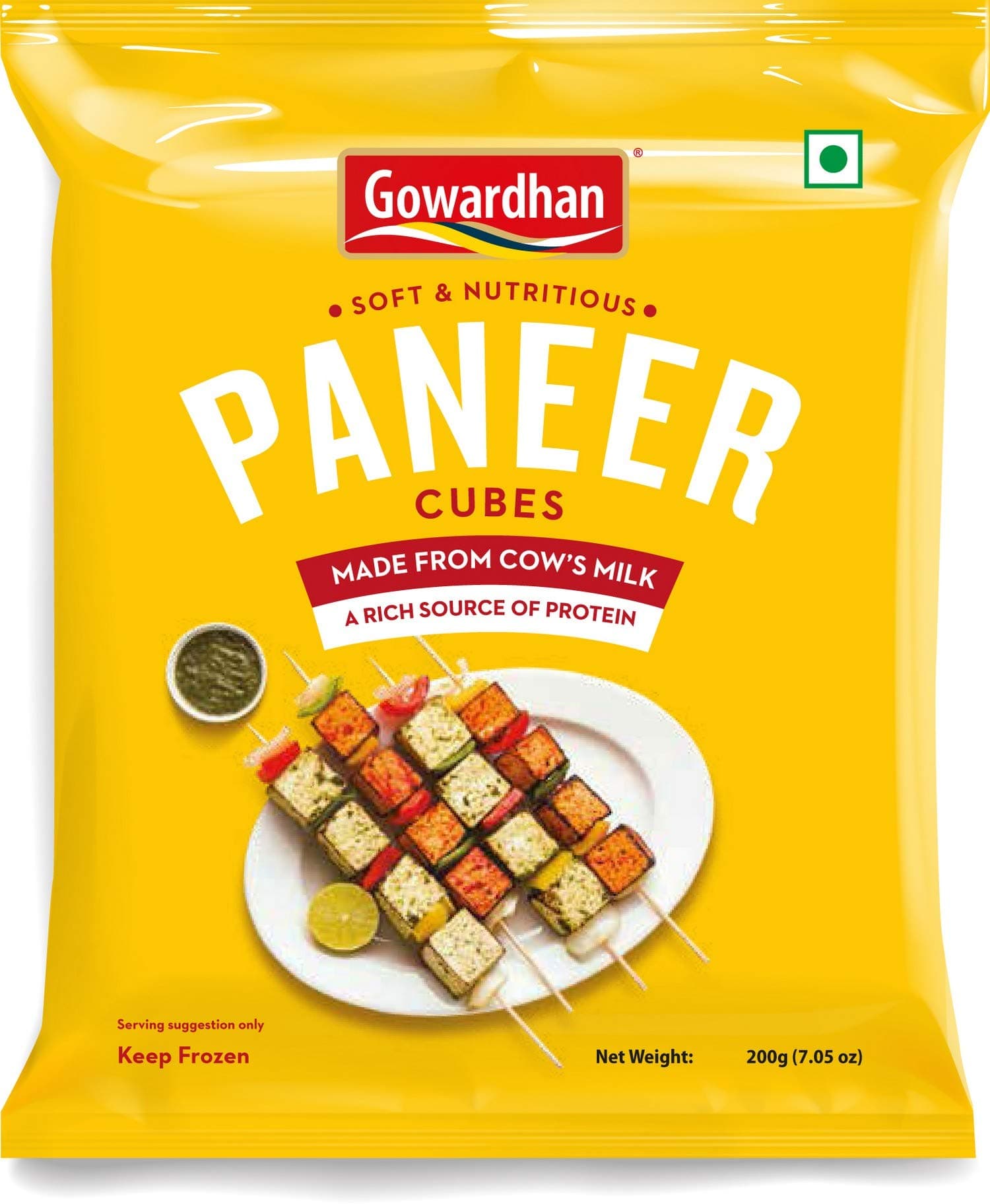 Gowardhan Frozen Paneer Cubes 200g
