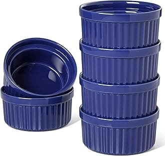 Souffle Dishes, Ramekin Set for Creme Brulee