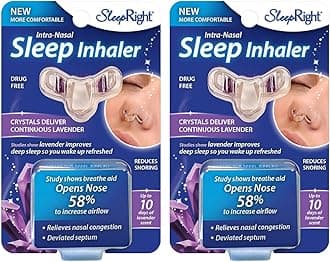 SleepRight Intra-Nasal Sleep Inhaler Nasal Congestion Reducer with Lavender (2-Pack)
