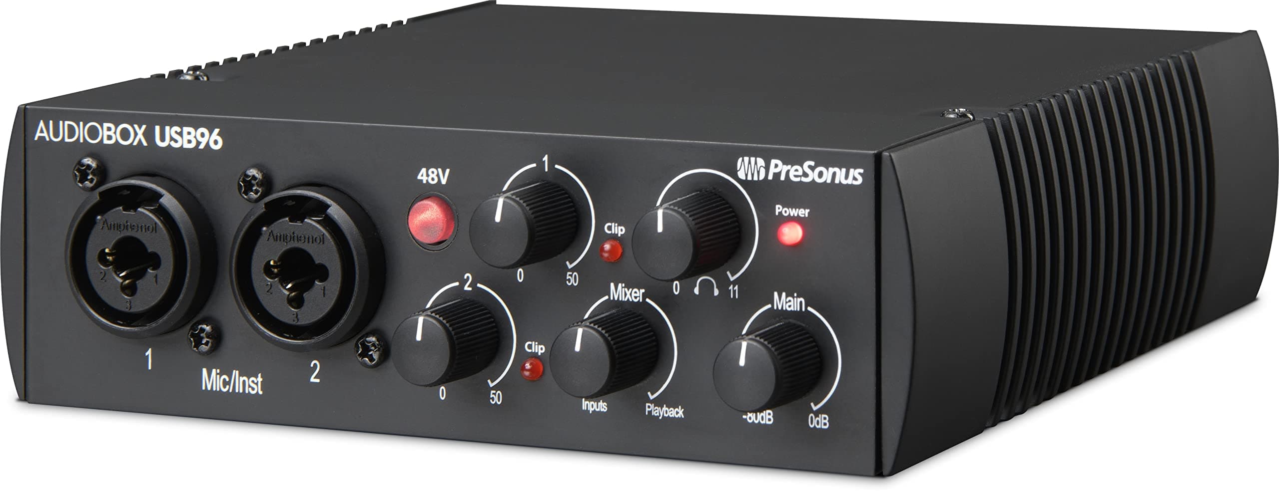 PreSonus AudioBox 96 - USB, Audio interface, For Recording, Streaming, Podcasting with Music Production Software Bundle including Studio One Pro, Ableton Live Lite DAW