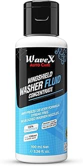 Wavex Windshield Washer Fluid for Car 100ml | Car Windshield Cleaner Concentrate | Lubricates Glass Cleaner Wiper, Prevents Scratches, Works well as a Car Glass Cleaner, Contains De-Icer Formulation