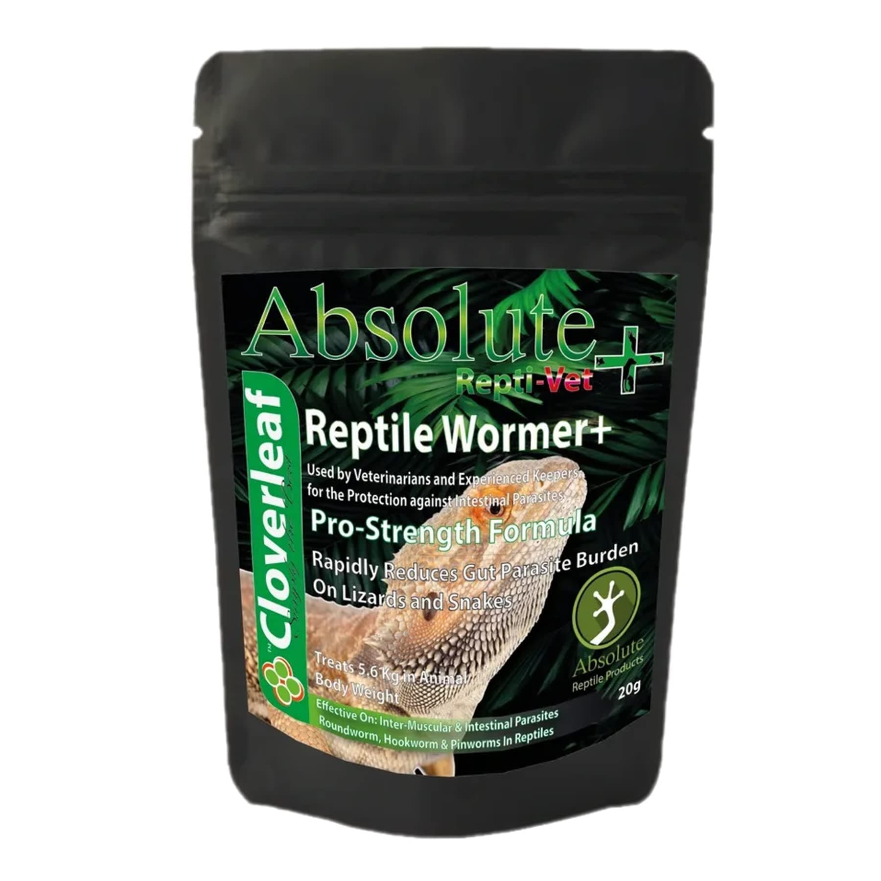 Cloverleaf Absolute+ Reptile Wormer 5g De-Worming