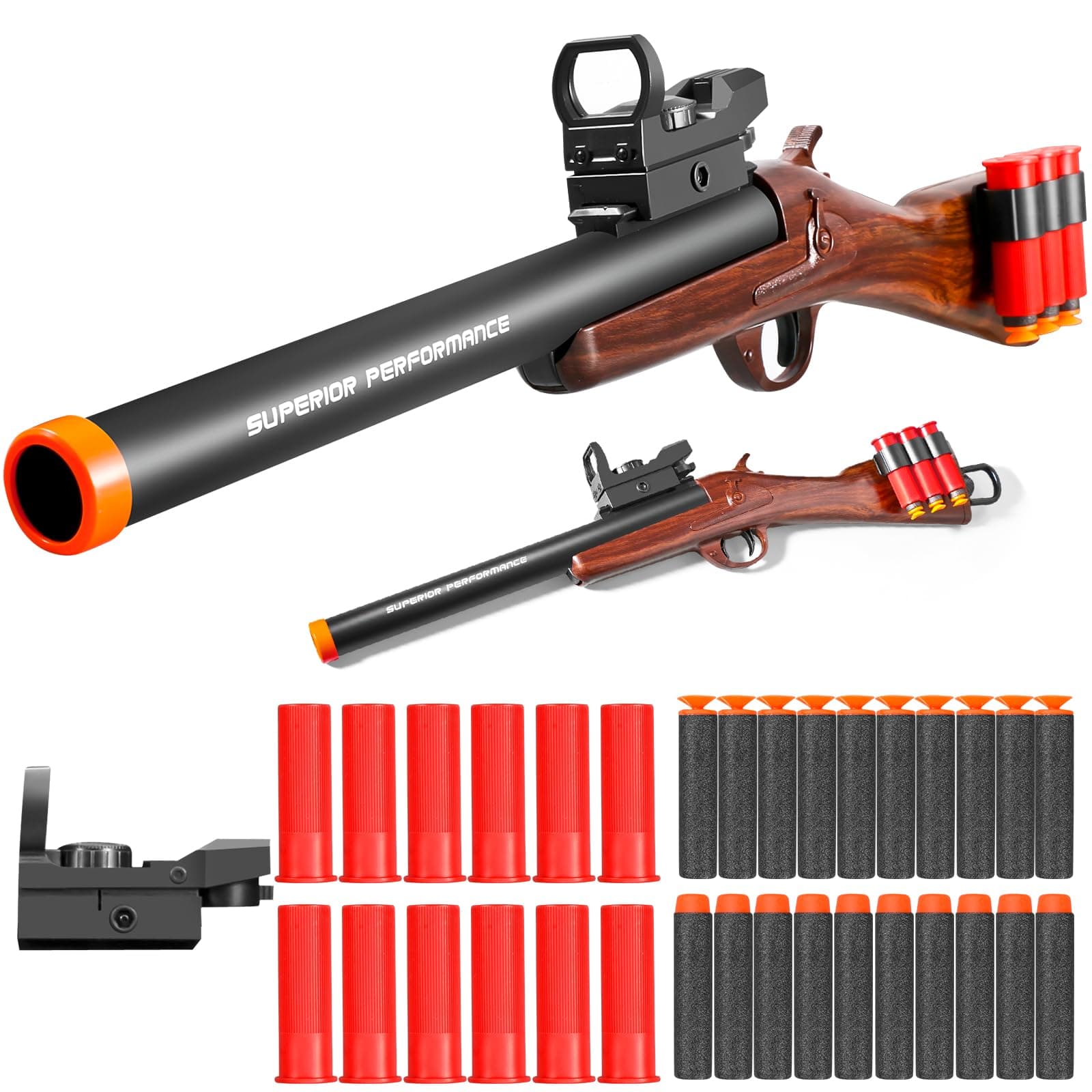 Toy Shotgun Shell ejecting Soft Bullet foam blasters pellet Ball realistic da...