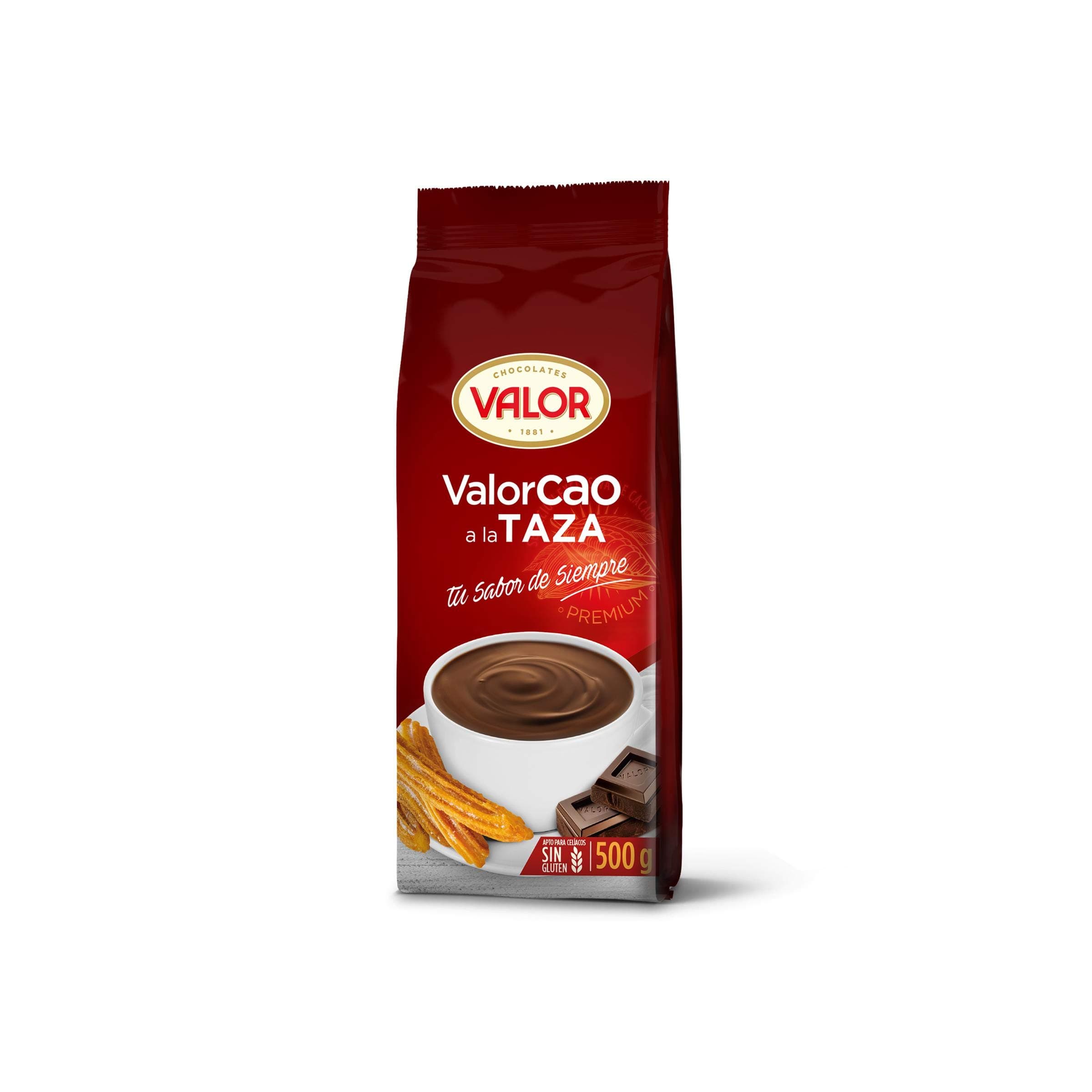 Valorcao chocolate to the cup. Chocolate Value Gluten Free Intense Sab...