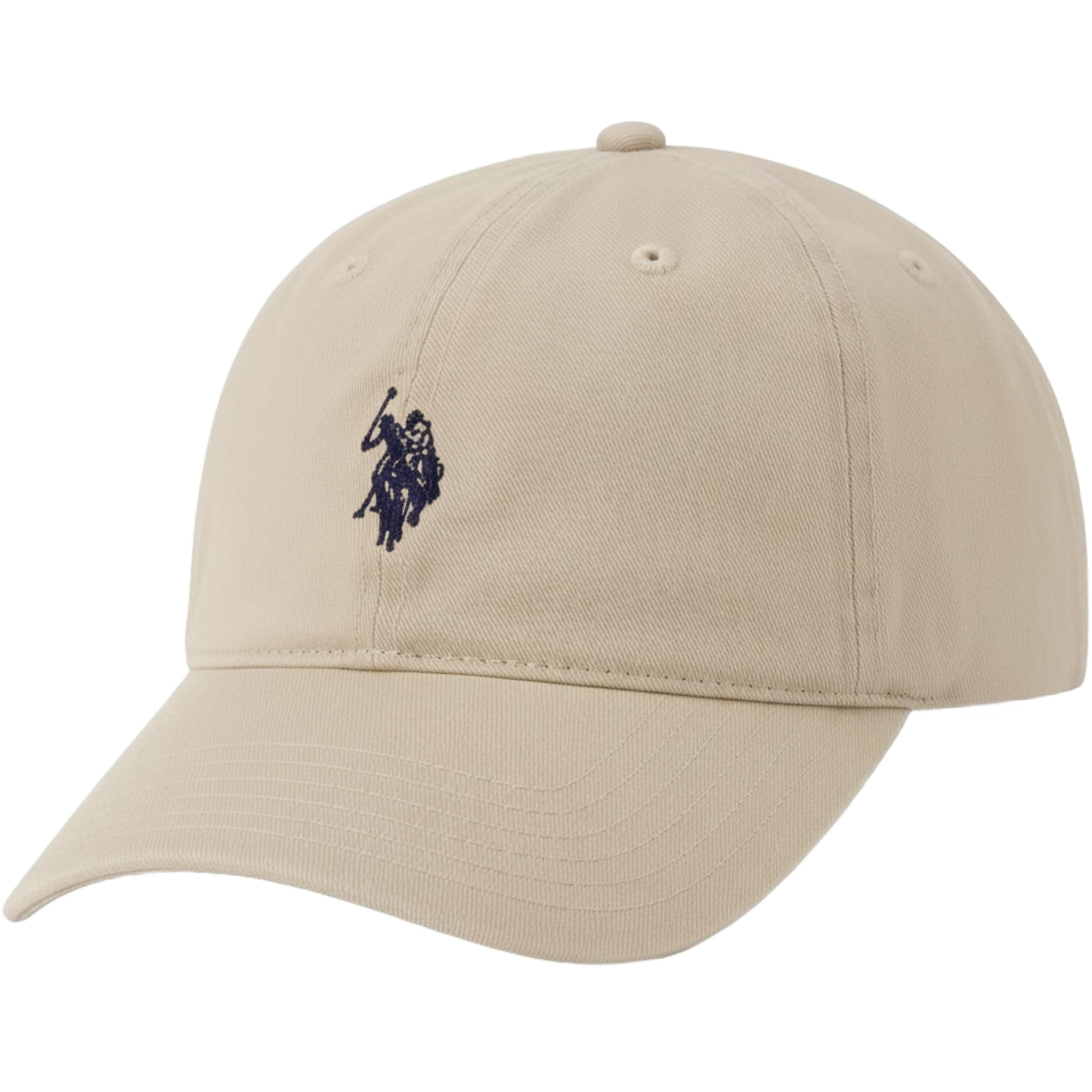 Small Polo Pony Logo Baseball Hat, 100% Cotton, Adjustable Cap