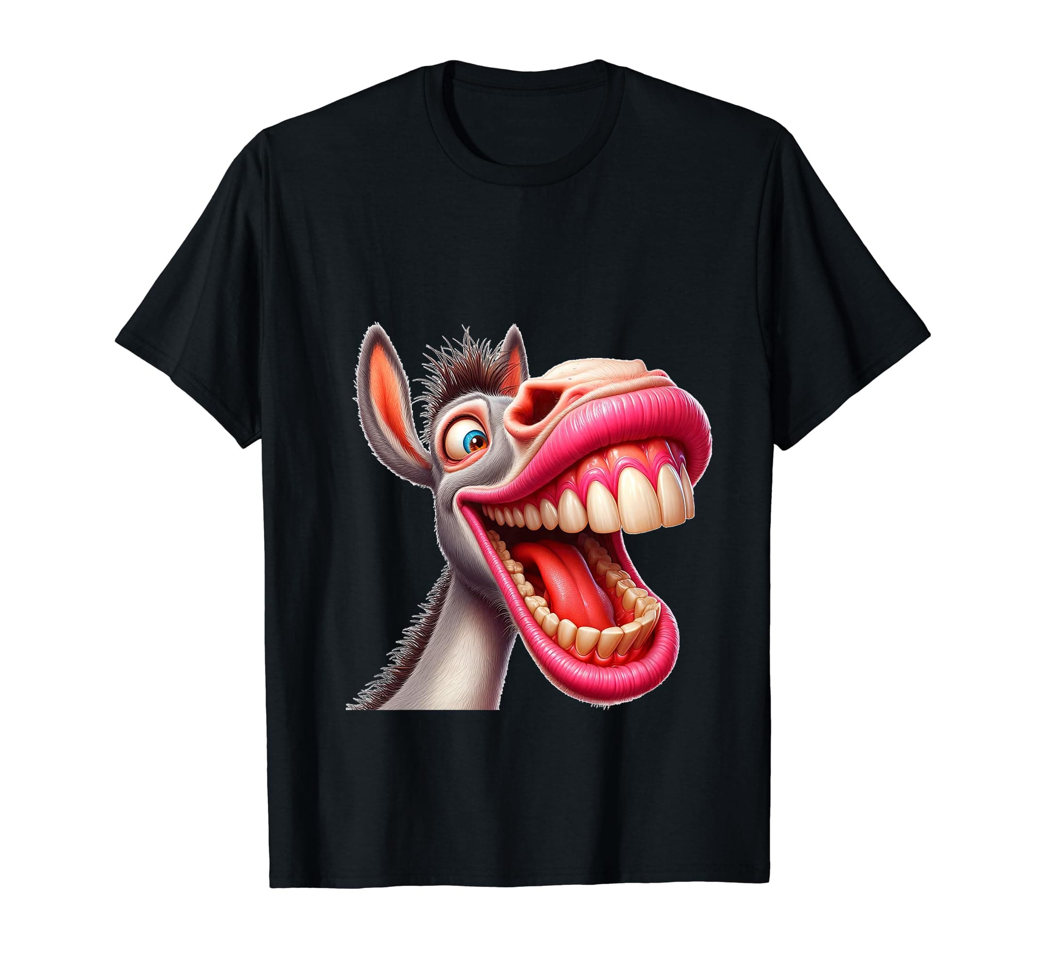 Funny Donkey Face Laughing T-Shirt