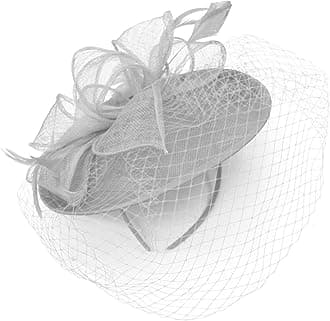 Caprilite Saucer Sinamay Headband Fascinator Wedding Ascot Hat Hatinator Birdcage Veil