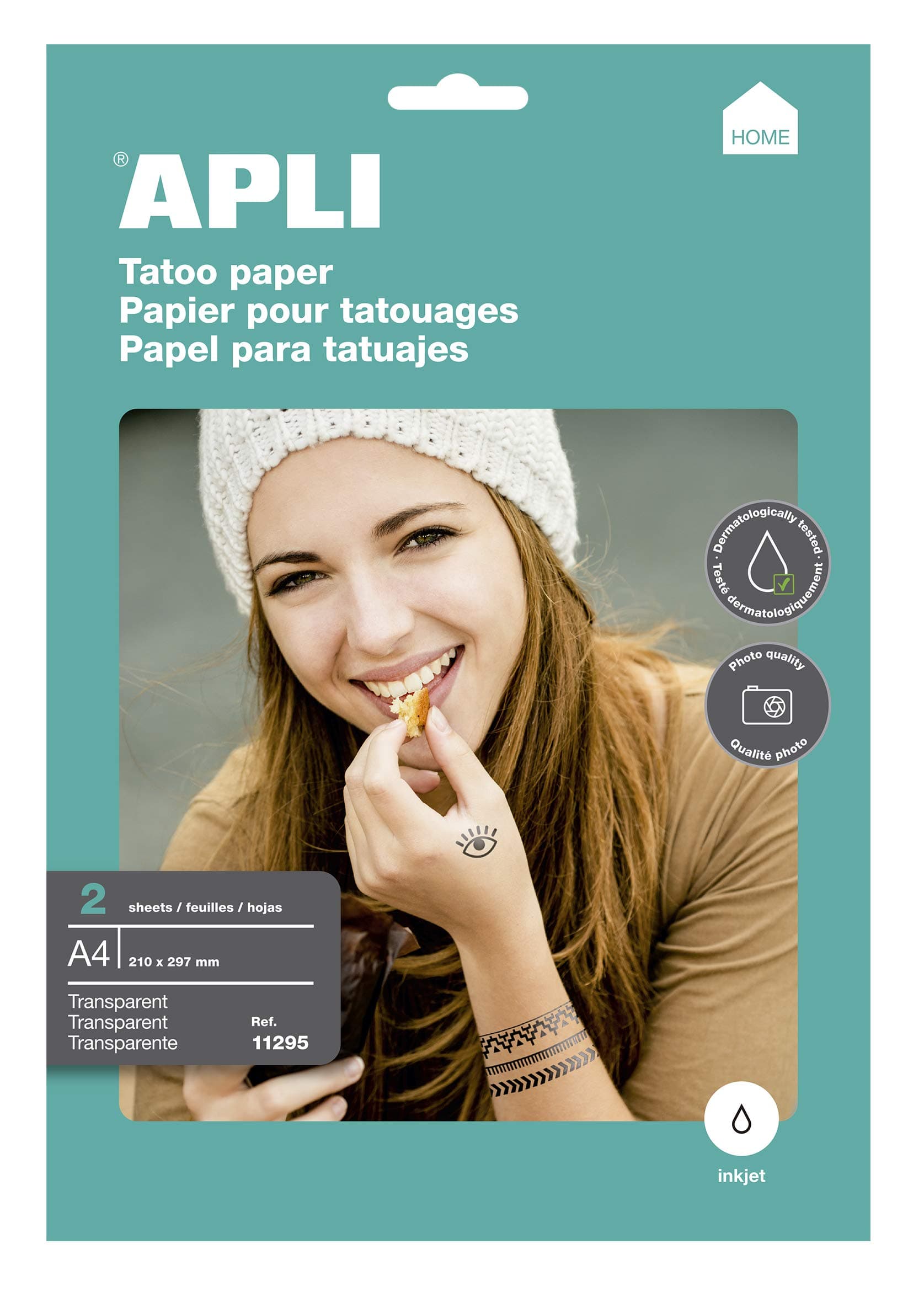 APLI Inkjet Tattoo Printing Paper A4 2 Sheets