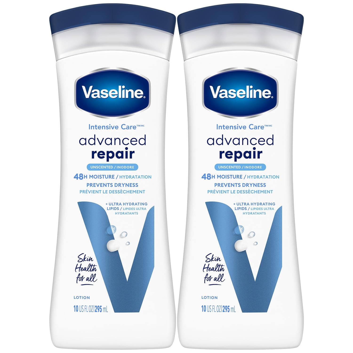 Intensive Care Advanced Repair Fragrance Free Body Lotion 2-Pack 10 oz each