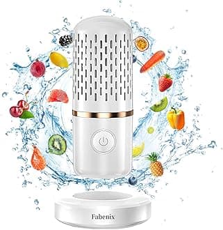 Fruit and Vegetable Cleaning Machine, USB Wireless Food Purifier, Cleaner Device for Washing Fruits, Rice, Meat and Tableware (White)
