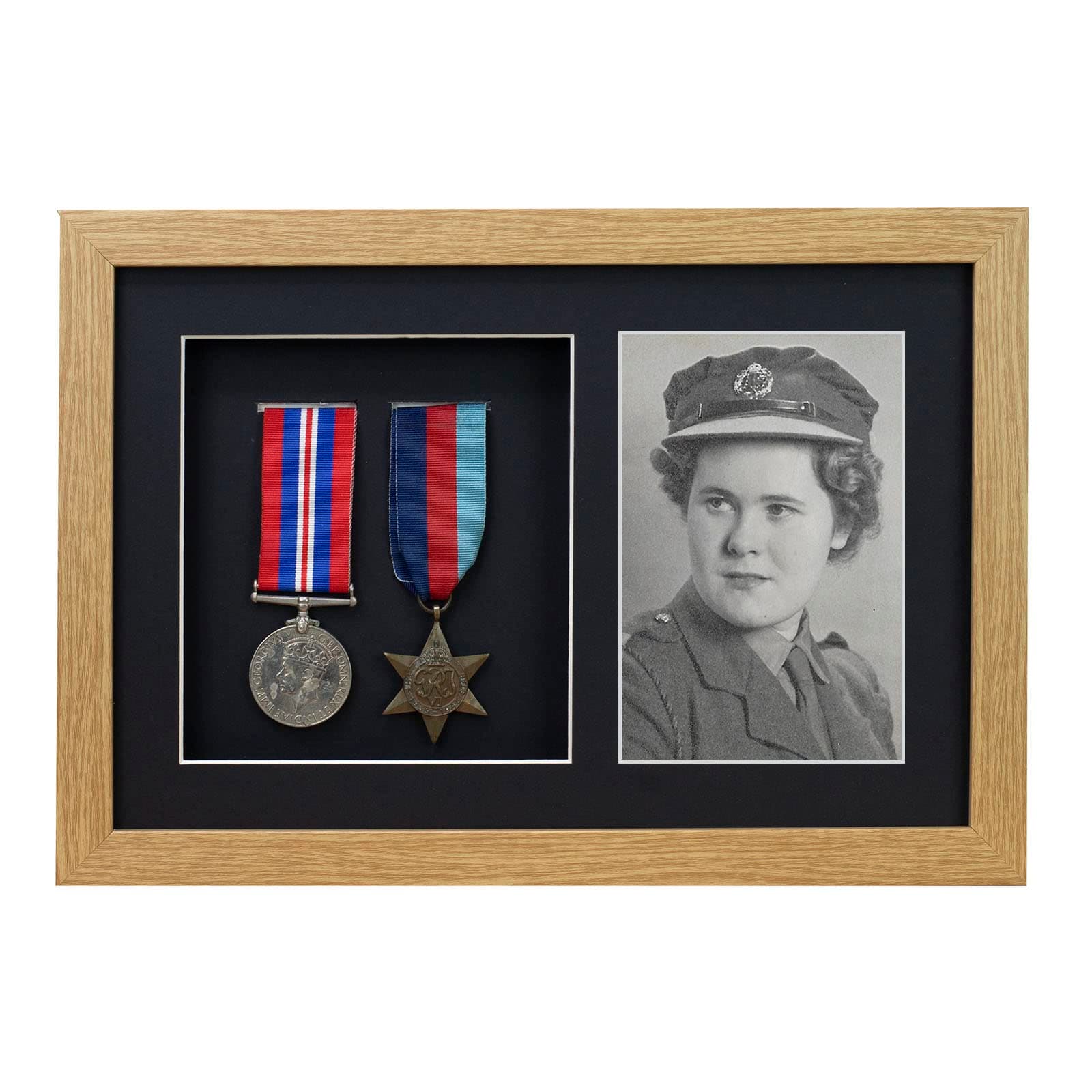 Medal 3D Deep Medal Box Frame With 6×4 inch Photo For War, Military and Sports Medals
